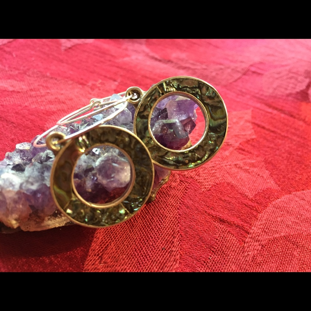 Moonstone hoops